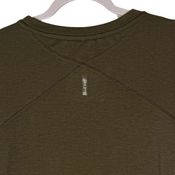 Hylete Men's Soft Crewneck Long Sleeve Pullover Sweatshirt Tan Size XL - Picture 3 of 8